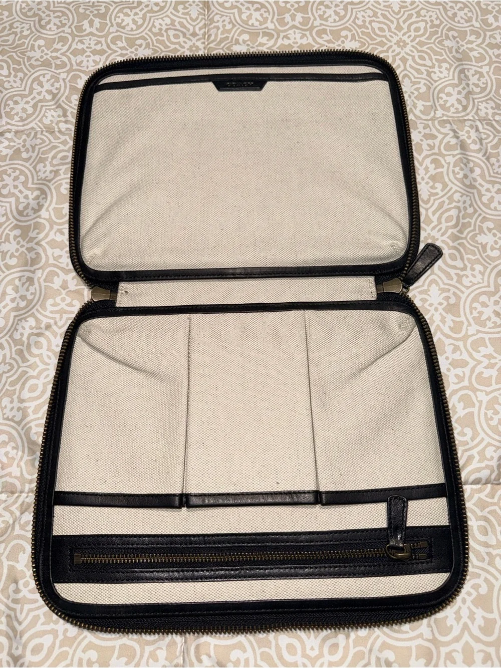 Coach Black Leather Laptop Portfolio Case